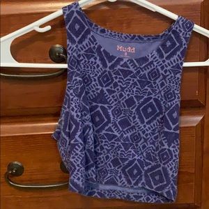 Purple mudd crop top